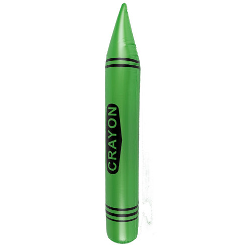 crayon-inflate-assorted-42in-green